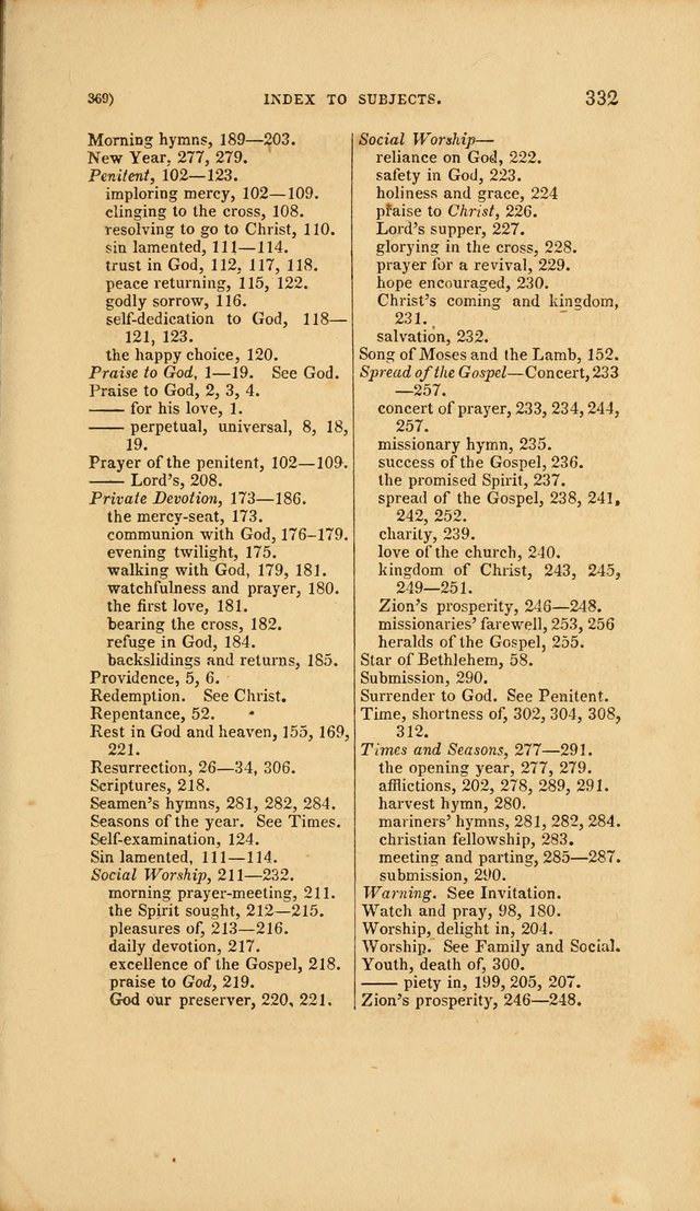 Sacred Songs for Family and Social Worship: comprising the most approved spiritual hymns with chaste and popular tunes page 369
