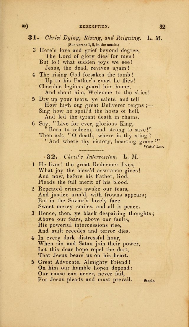 Sacred Songs for Family and Social Worship: comprising the most approved spiritual hymns with chaste and popular tunes page 39