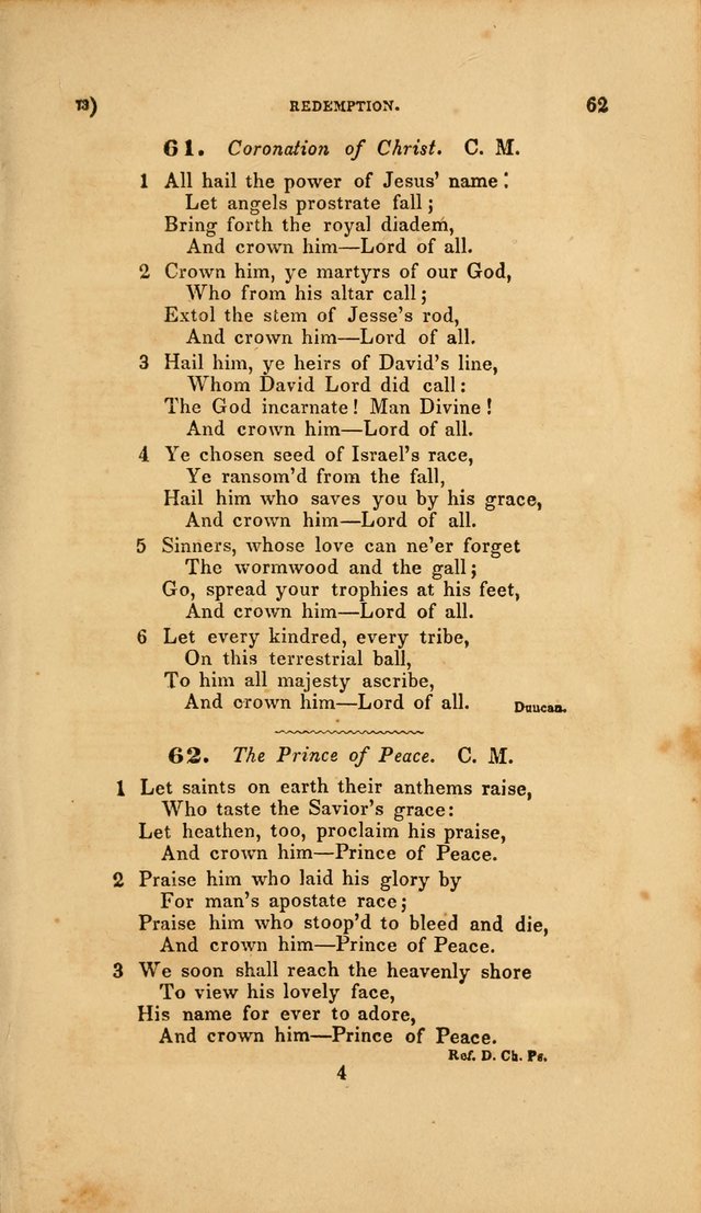 Sacred Songs for Family and Social Worship: comprising the most approved spiritual hymns with chaste and popular tunes page 73