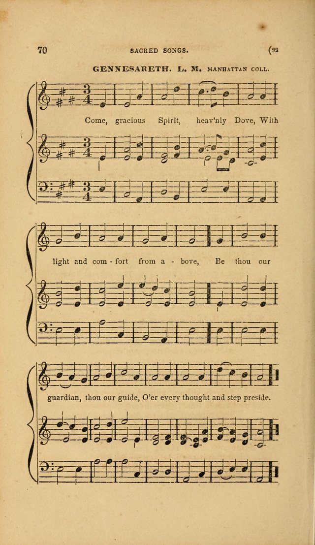 Sacred Songs for Family and Social Worship: comprising the most approved spiritual hymns with chaste and popular tunes page 82