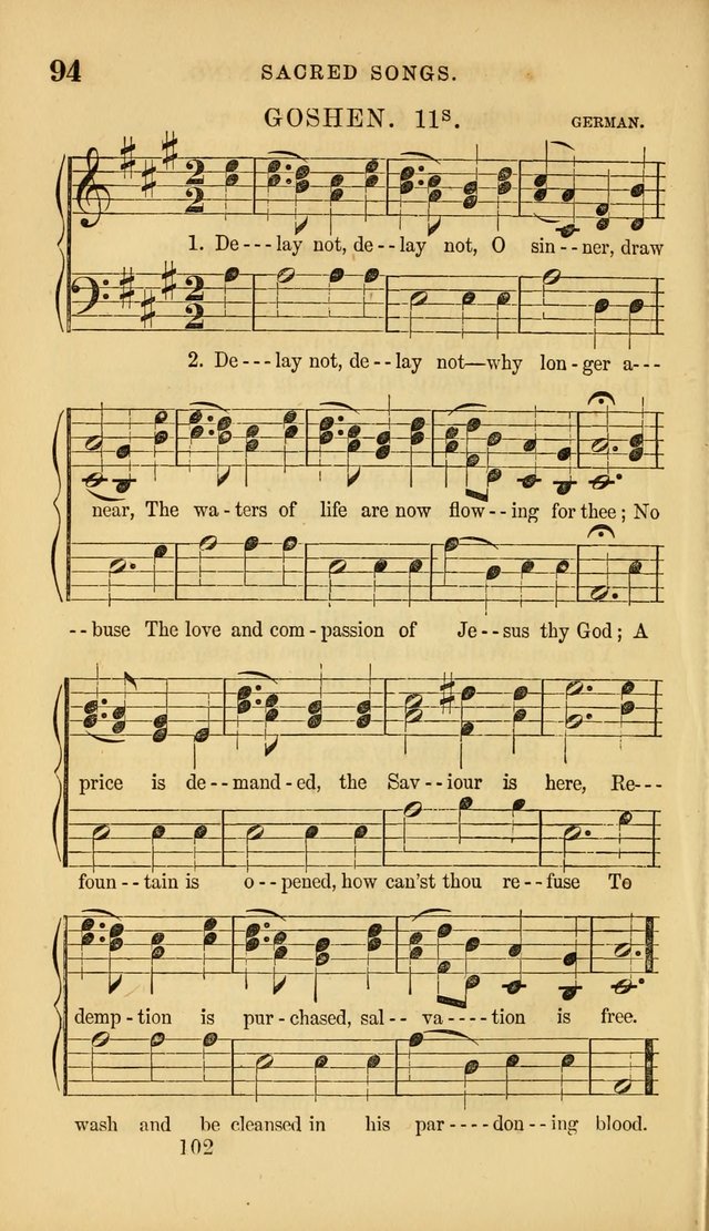 Sacred Songs for Family and Social Worship: comprising the most approved spiritual hymns with chaste and popular tunes ( New ed. rev. and enl.) page 102