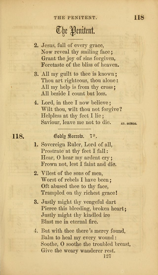 Sacred Songs for Family and Social Worship: comprising the most approved spiritual hymns with chaste and popular tunes ( New ed. rev. and enl.) page 129