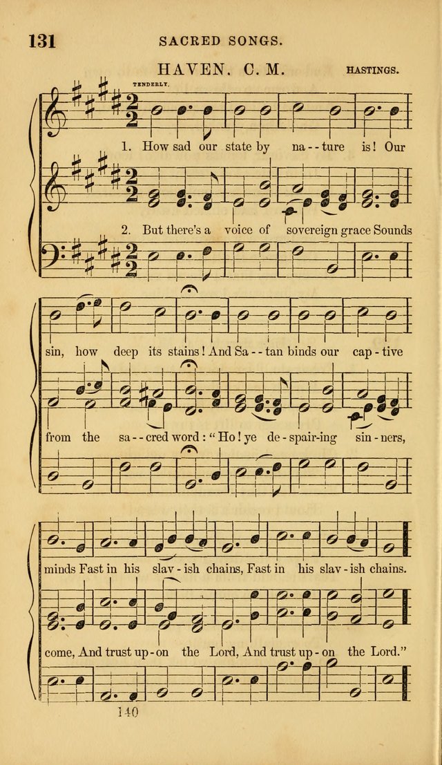 Sacred Songs for Family and Social Worship: comprising the most approved spiritual hymns with chaste and popular tunes ( New ed. rev. and enl.) page 142