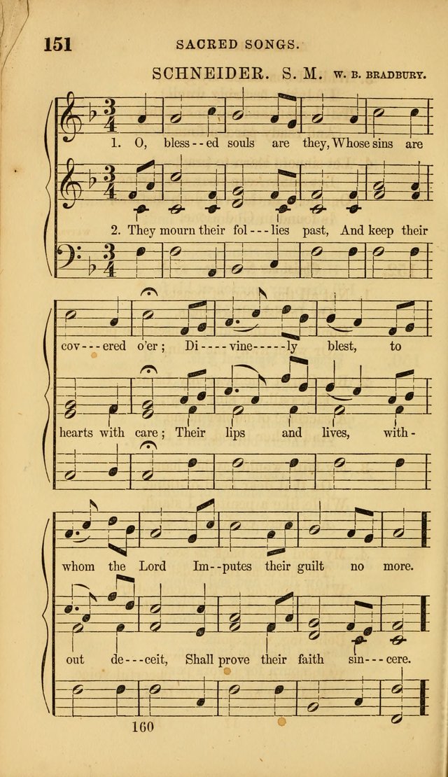 Sacred Songs for Family and Social Worship: comprising the most approved spiritual hymns with chaste and popular tunes ( New ed. rev. and enl.) page 162