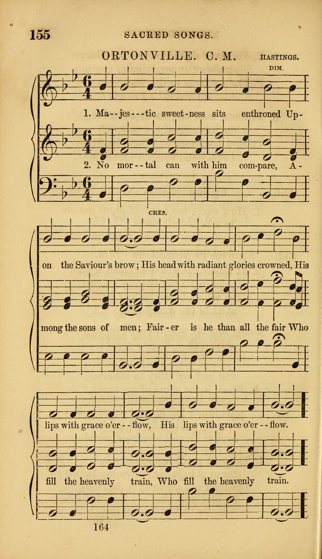 Sacred Songs for Family and Social Worship: comprising the most approved spiritual hymns with chaste and popular tunes ( New ed. rev. and enl.) page 166