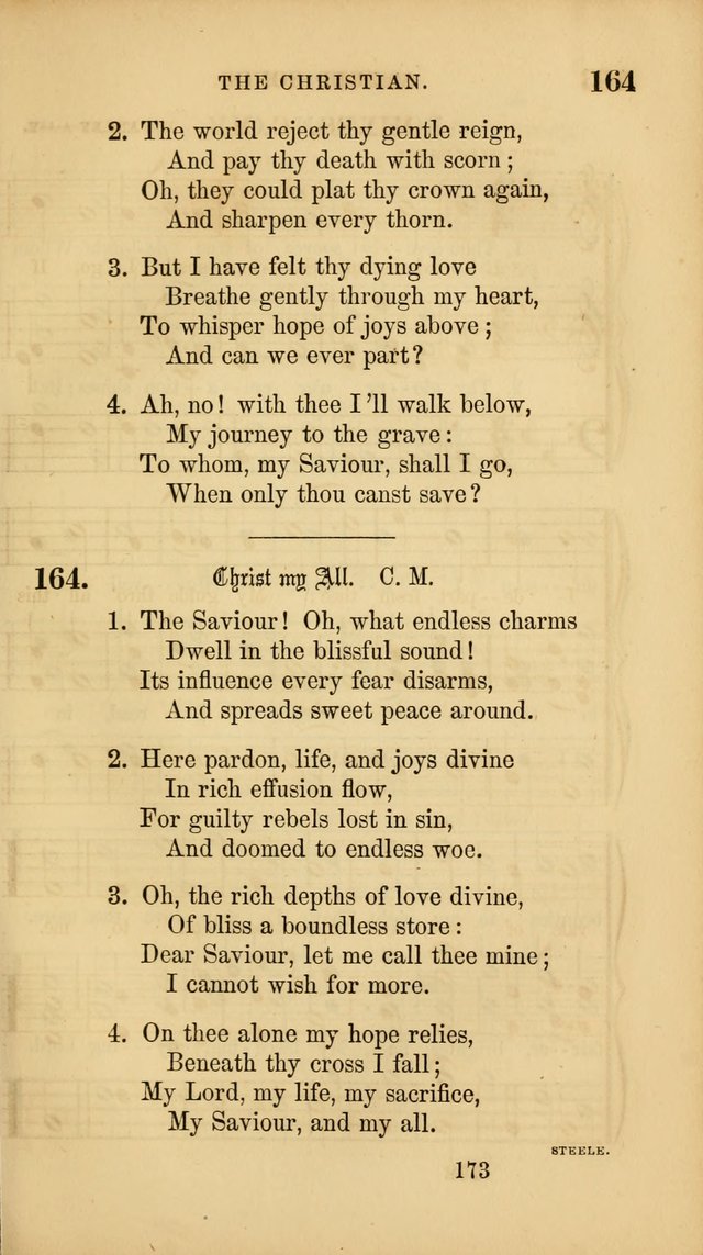 Sacred Songs for Family and Social Worship: comprising the most approved spiritual hymns with chaste and popular tunes ( New ed. rev. and enl.) page 175