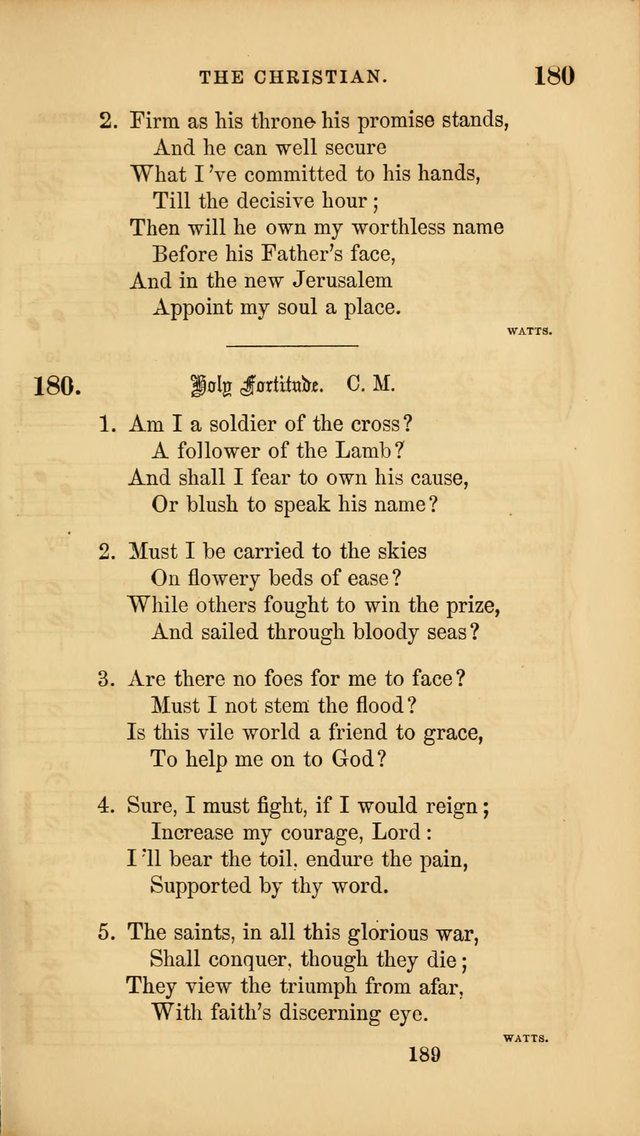 Sacred Songs for Family and Social Worship: comprising the most approved spiritual hymns with chaste and popular tunes ( New ed. rev. and enl.) page 191