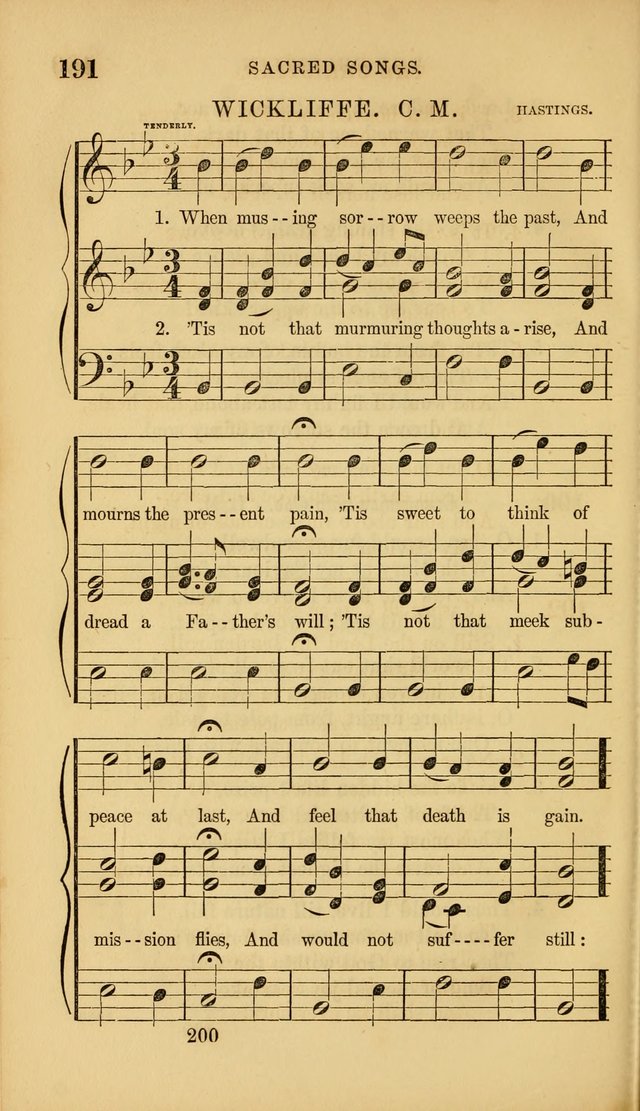 Sacred Songs for Family and Social Worship: comprising the most approved spiritual hymns with chaste and popular tunes ( New ed. rev. and enl.) page 202
