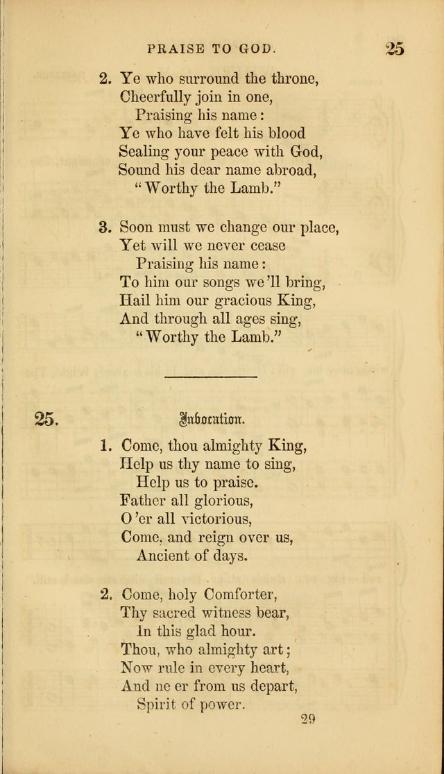Sacred Songs for Family and Social Worship: comprising the most approved spiritual hymns with chaste and popular tunes ( New ed. rev. and enl.) page 29