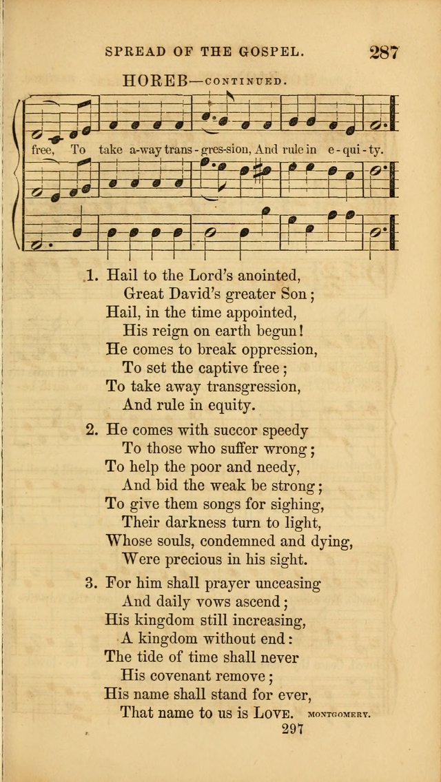 Sacred Songs for Family and Social Worship: comprising the most approved spiritual hymns with chaste and popular tunes ( New ed. rev. and enl.) page 299