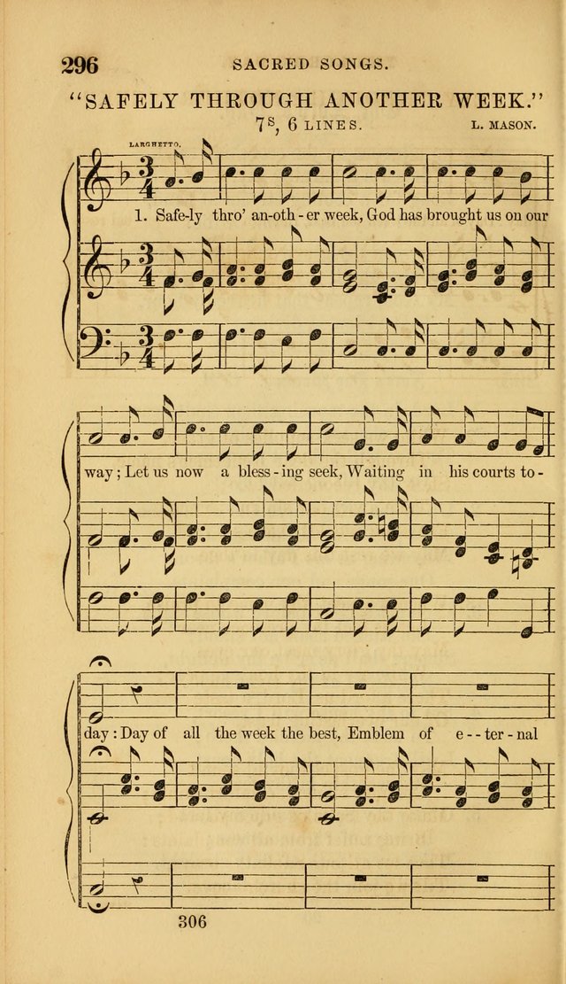 Sacred Songs for Family and Social Worship: comprising the most approved spiritual hymns with chaste and popular tunes ( New ed. rev. and enl.) page 308