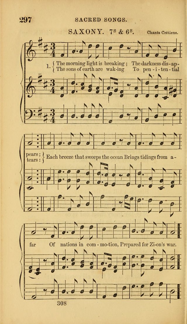 Sacred Songs for Family and Social Worship: comprising the most approved spiritual hymns with chaste and popular tunes ( New ed. rev. and enl.) page 310