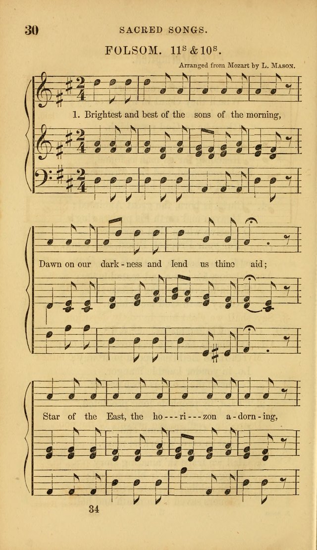 Sacred Songs for Family and Social Worship: comprising the most approved spiritual hymns with chaste and popular tunes ( New ed. rev. and enl.) page 34