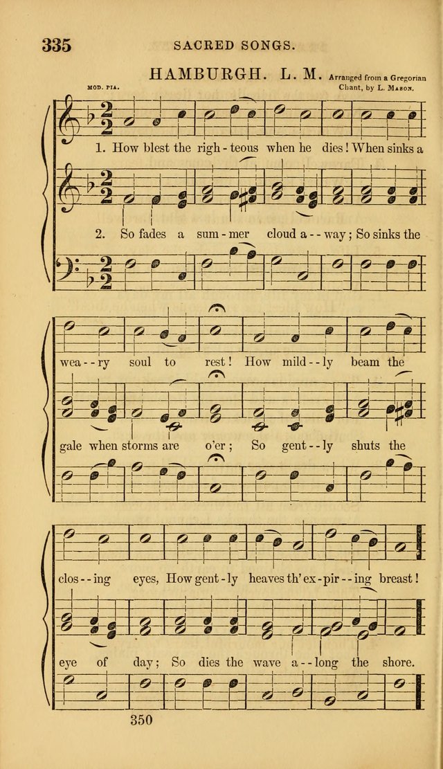 Sacred Songs for Family and Social Worship: comprising the most approved spiritual hymns with chaste and popular tunes ( New ed. rev. and enl.) page 352