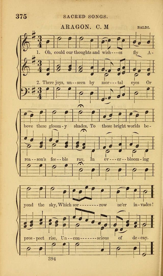 Sacred Songs for Family and Social Worship: comprising the most approved spiritual hymns with chaste and popular tunes ( New ed. rev. and enl.) page 396