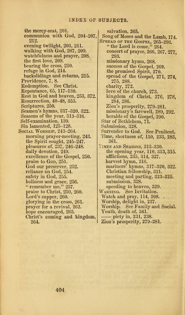 Sacred Songs for Family and Social Worship: comprising the most approved spiritual hymns with chaste and popular tunes ( New ed. rev. and enl.) page 406