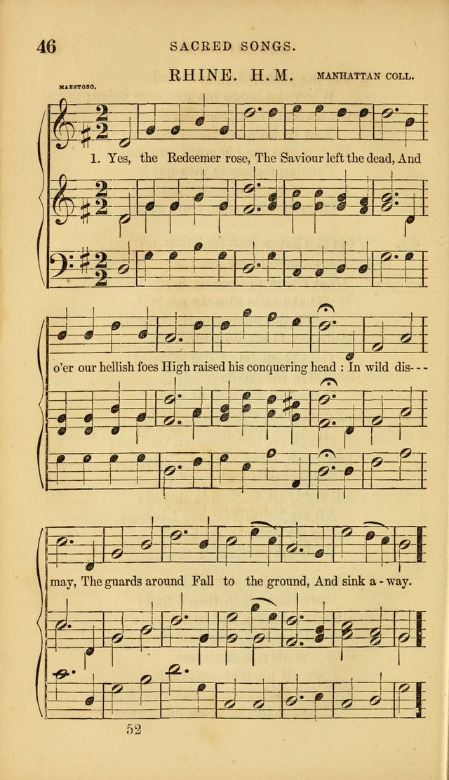 Sacred Songs for Family and Social Worship: comprising the most approved spiritual hymns with chaste and popular tunes ( New ed. rev. and enl.) page 52