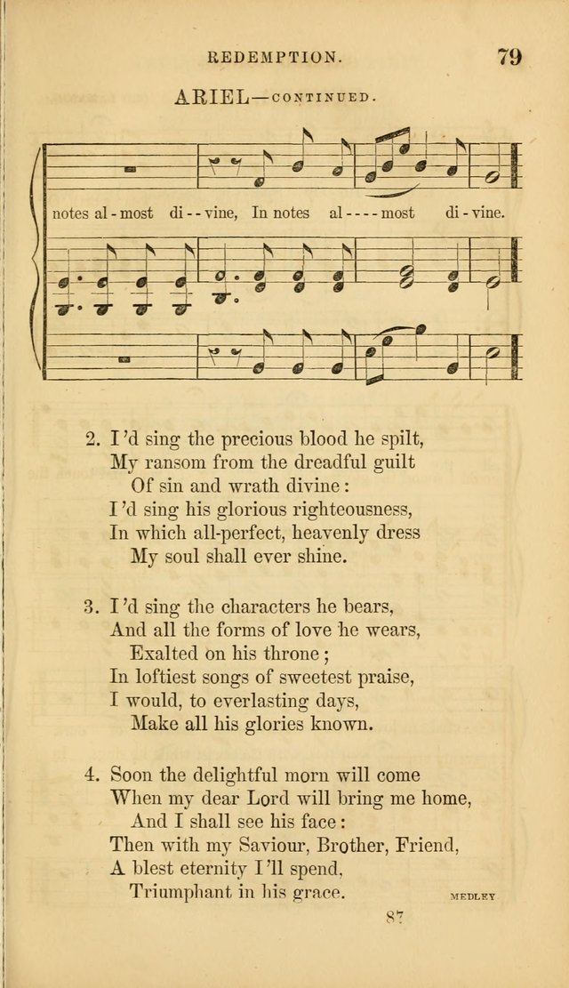 Sacred Songs for Family and Social Worship: comprising the most approved spiritual hymns with chaste and popular tunes ( New ed. rev. and enl.) page 87