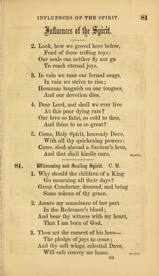 Sacred Songs for Family and Social Worship: comprising the most approved spiritual hymns with chaste and popular tunes ( New ed. rev. and enl.) page 89