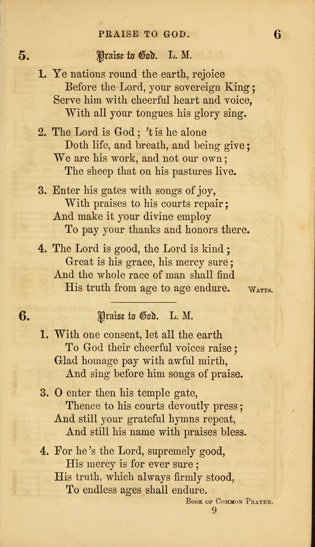 Sacred Songs for Family and Social Worship: comprising the most approved spiritual hymns with chaste and popular tunes ( New ed. rev. and enl.) page 9