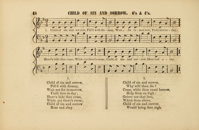 Sabbath School Gems of Music and Poetry: designed expressly for the Sabbath School page 48