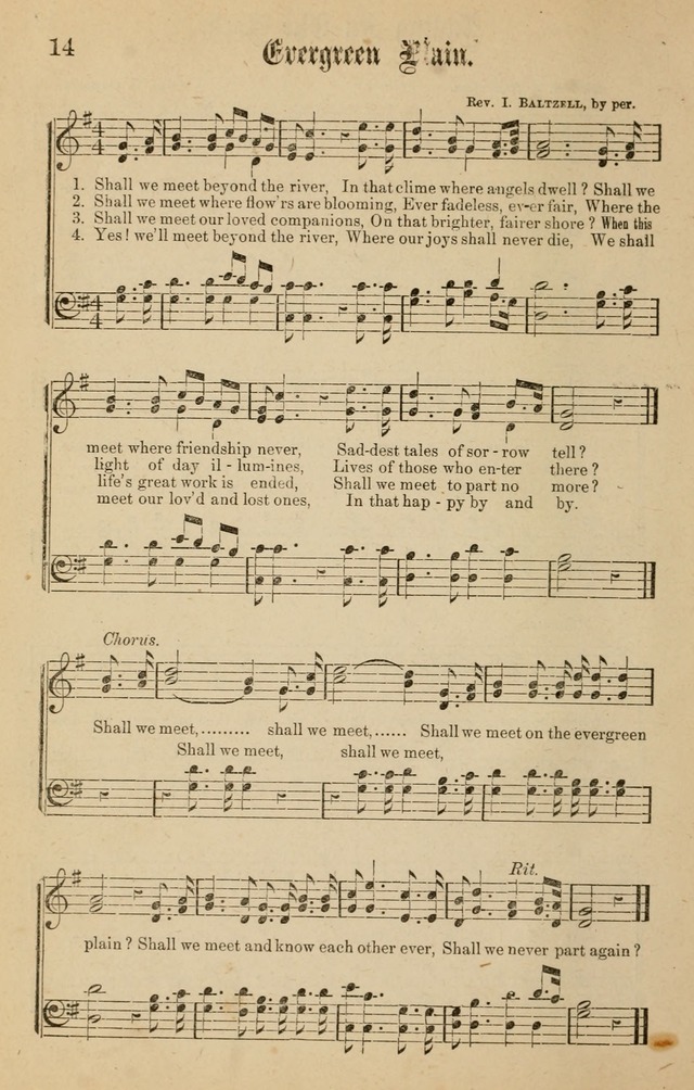 Spiritual Songs for Gospel Meetings and the Sunday School page 12