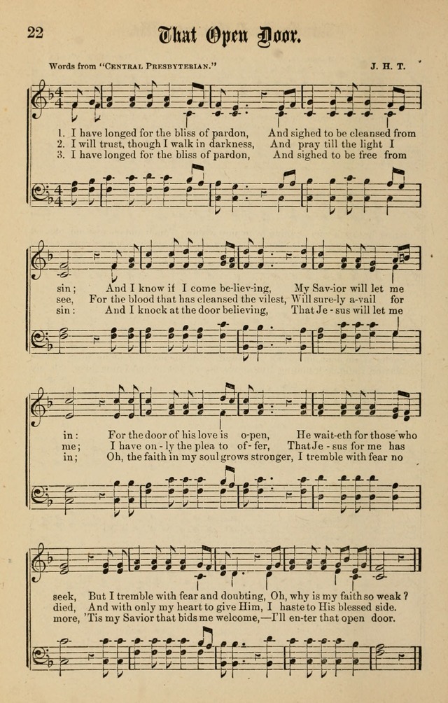Spiritual Songs for Gospel Meetings and the Sunday School page 20