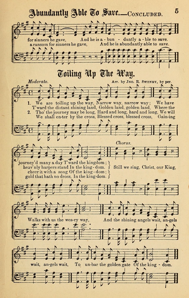Spiritual Songs for Gospel Meetings and the Sunday School page 3