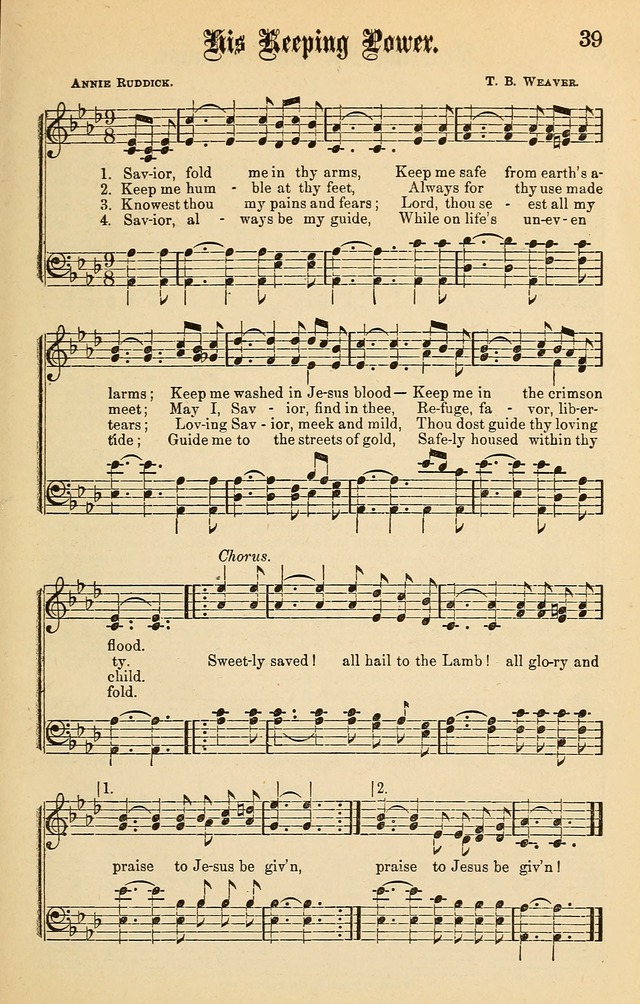 Spiritual Songs for Gospel Meetings and the Sunday School page 37