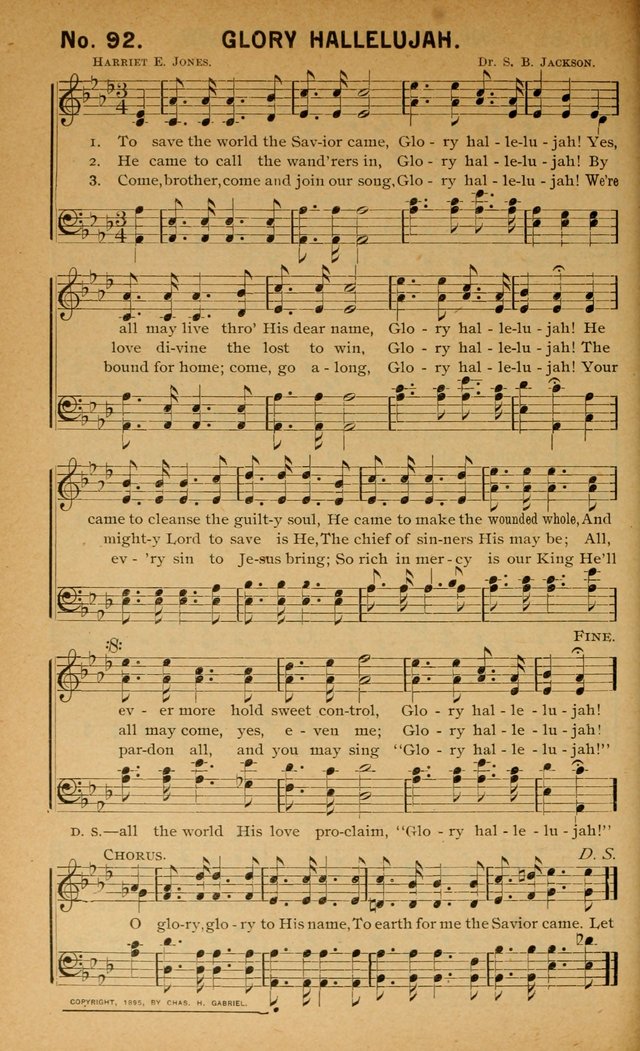 Salvation Songs: for gospel meetings, Endeavor Societies, Epworth Leagues, Baptist Unions, Sunday schools and prayer meetings page 93
