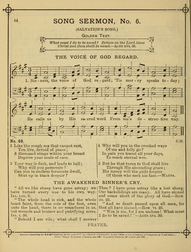 Song Sermons for General Use and Special Services page 44