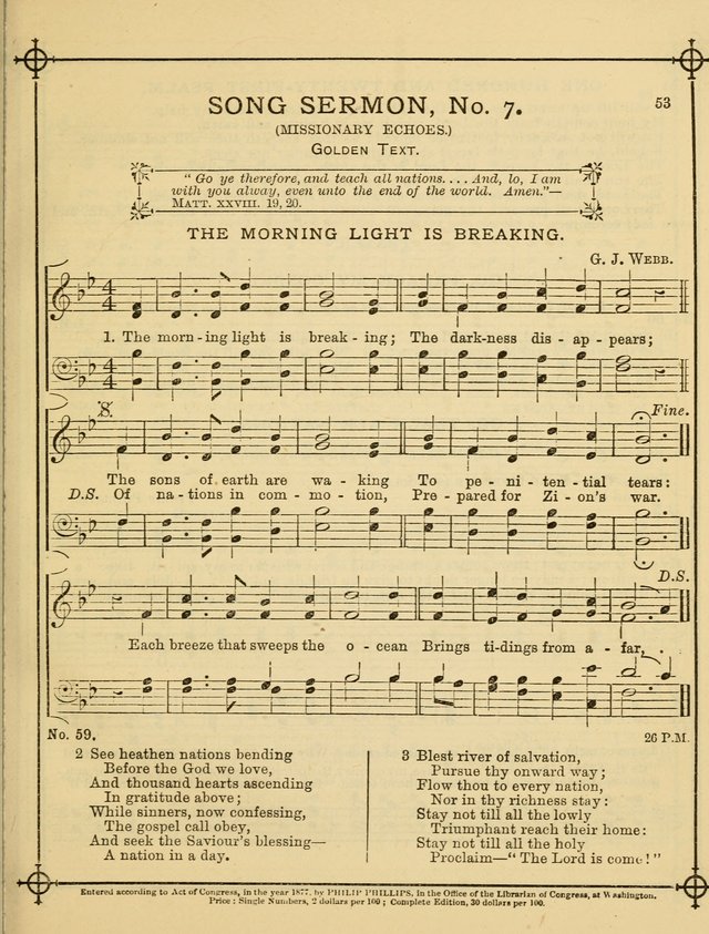 Song Sermons for General Use and Special Services page 53