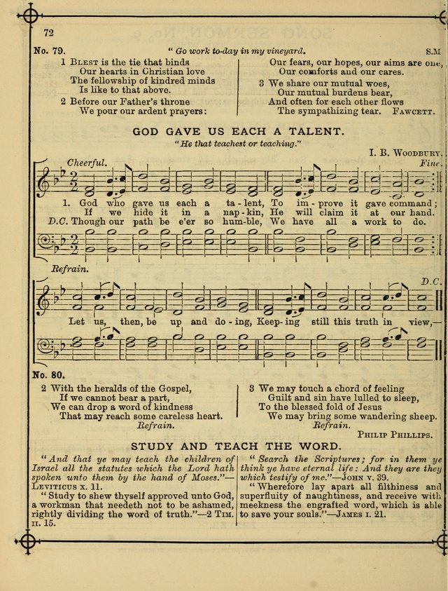 Song Sermons for General Use and Special Services page 72