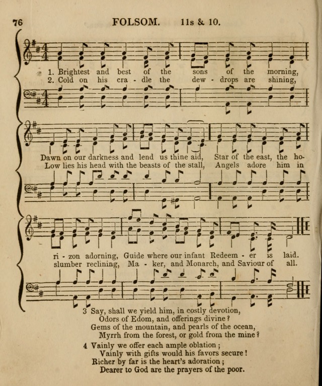 The Sabbath School Harp: being a selection of tunes and hynns, adapted to the wants of Sabbath schools, families, and social meetings (2nd ed.) page 78
