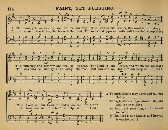 The Sunday School Hymnal: a collection of hymns and music for use in Sunday school services and social meetings page 114