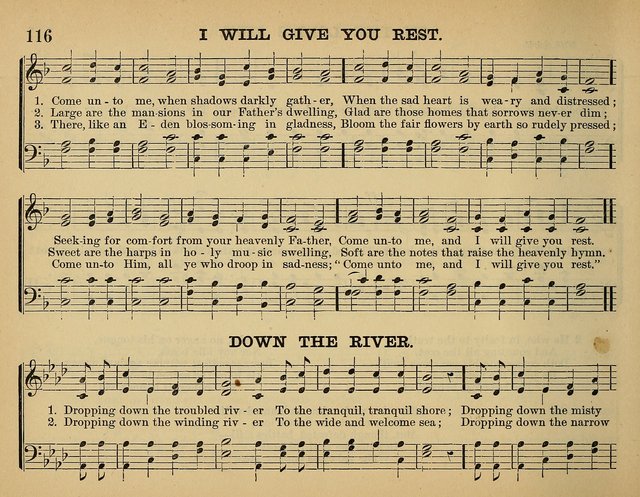 The Sunday School Hymnal: a collection of hymns and music for use in Sunday school services and social meetings page 116