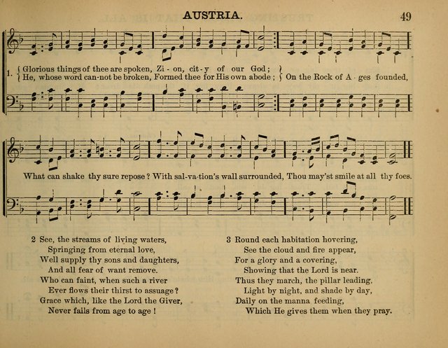 The Sunday School Hymnal: a collection of hymns and music for use in Sunday school services and social meetings page 49