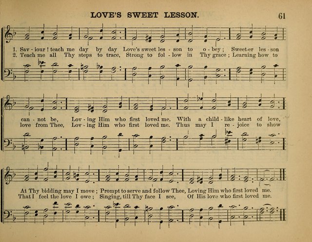 The Sunday School Hymnal: a collection of hymns and music for use in Sunday school services and social meetings page 61