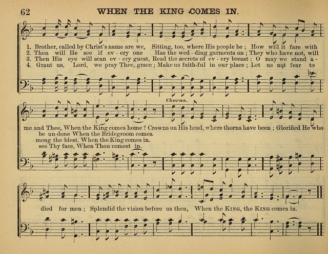 The Sunday School Hymnal: a collection of hymns and music for use in Sunday school services and social meetings page 62