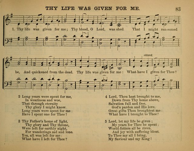 The Sunday School Hymnal: a collection of hymns and music for use in Sunday school services and social meetings page 83