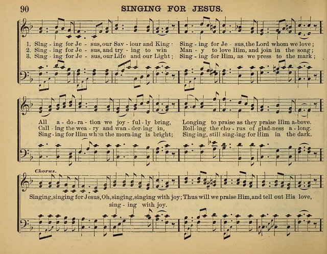 The Sunday School Hymnal: a collection of hymns and music for use in Sunday school services and social meetings page 90