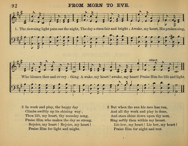 The Sunday School Hymnal: a collection of hymns and music for use in Sunday school services and social meetings page 92