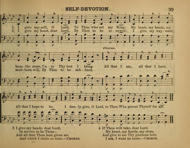 The Sunday School Hymnal: a collection of hymns and music for use in Sunday school services and social meetings page 99
