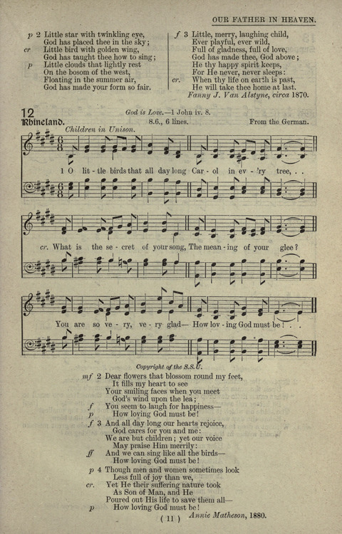 The Sunday School Hymnary: a twentieth century hymnal for young people (4th ed.) page 10
