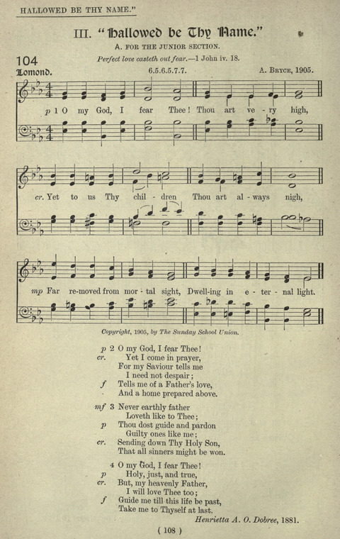 The Sunday School Hymnary: a twentieth century hymnal for young people (4th ed.) page 107
