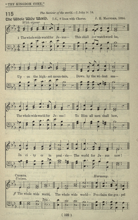 The Sunday School Hymnary: a twentieth century hymnal for young people (4th ed.) page 121