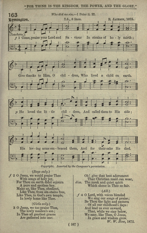 The Sunday School Hymnary: a twentieth century hymnal for young people (4th ed.) page 166