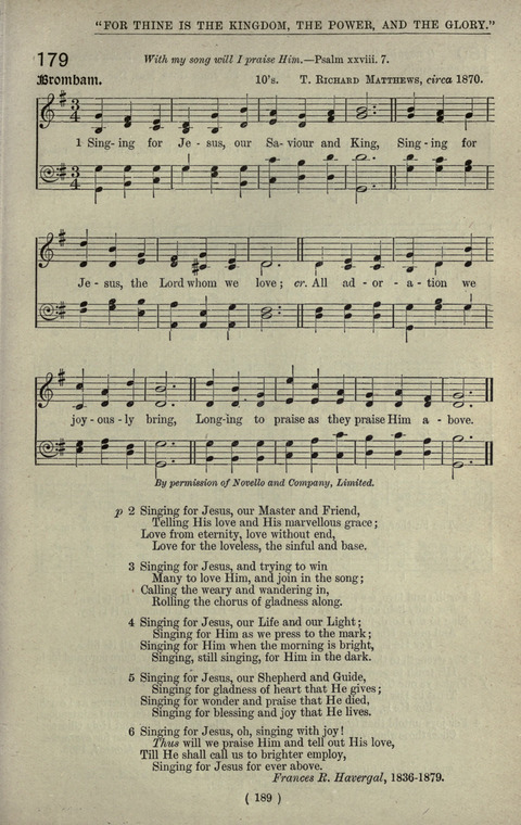 The Sunday School Hymnary: a twentieth century hymnal for young people (4th ed.) page 188