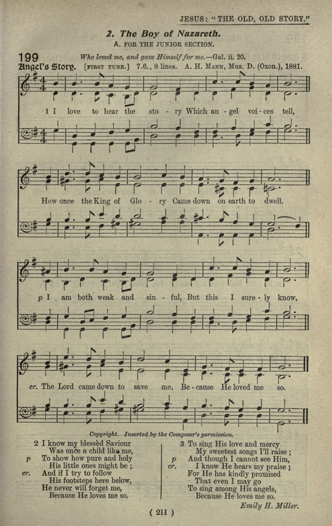 The Sunday School Hymnary: a twentieth century hymnal for young people (4th ed.) page 210