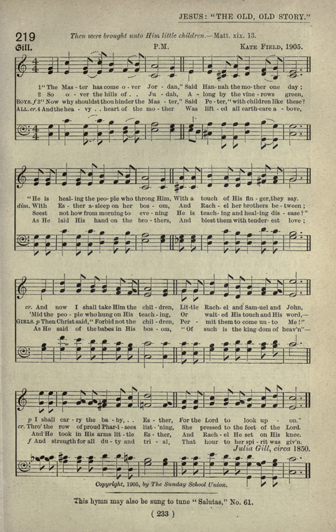 The Sunday School Hymnary: a twentieth century hymnal for young people (4th ed.) page 232